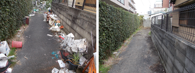 片付け作業